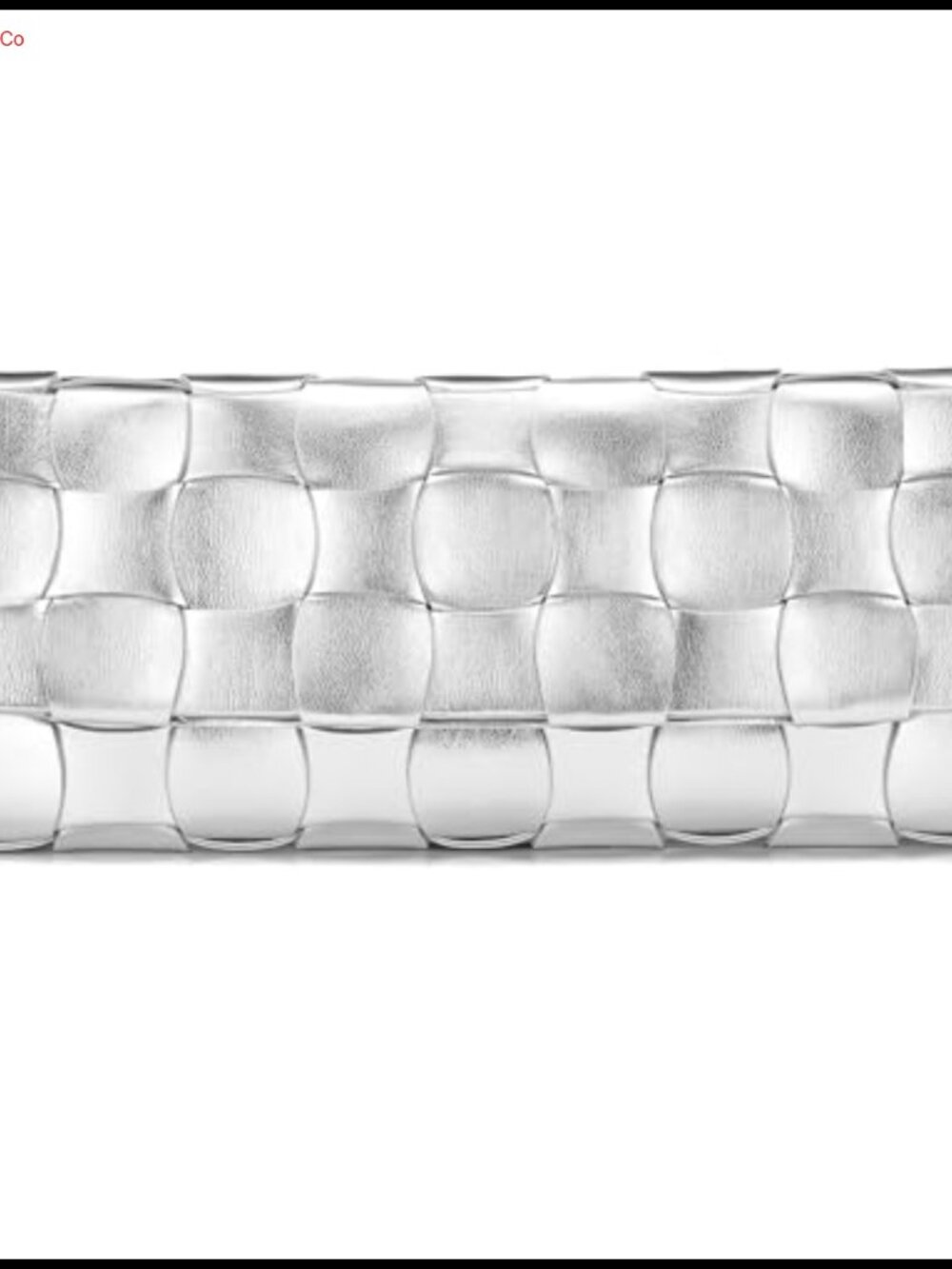 Woven Clutch Purse Vegan Leather Evening Bag Detachable Chain Strap